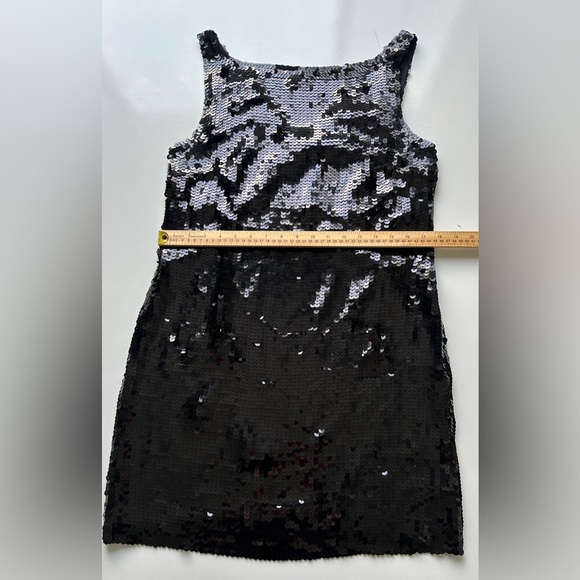 Banana Republic Little Black Sequin Lined Mini Party Dress Women’s 10 Petite 10P - Picture 5 of 6